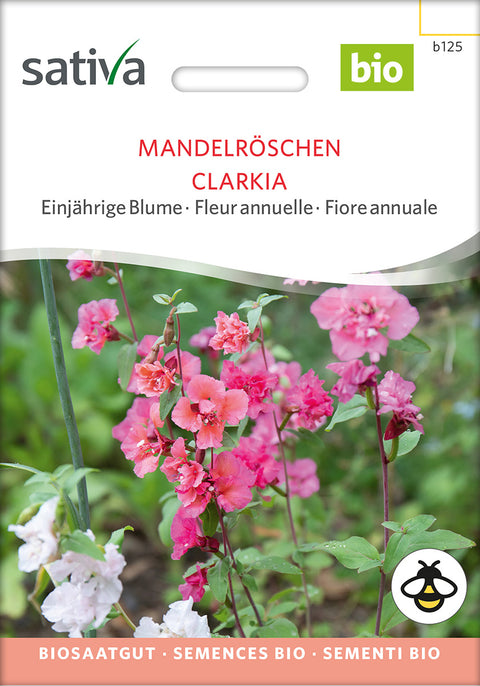 Elegant CLARKIA (Clarkia unguiculata) Økologiske frø