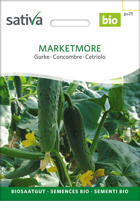 Agurk - MARKETMORE (Cucumis sativus) - økofrø - agurkfrø - økologiske frø - grøntsagsfrø