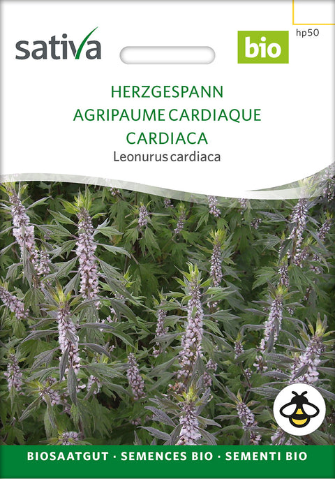 Hjertespand - Lægeplante MOTHERWORT (Leonurus cardiaca) - øko - lægeplantefrø - økofrø 