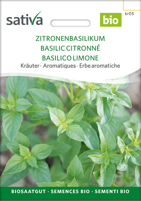 Basilikum - Citronbasilikum -LEMON BASIL (Ocimum basilicum) - urtefrø - øko