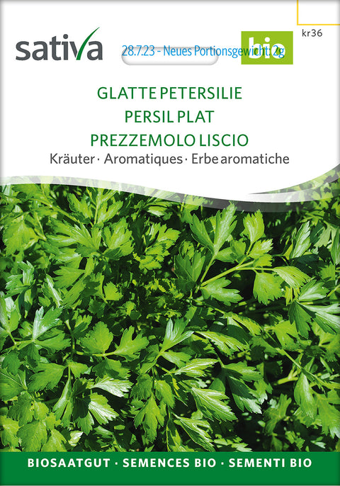 Persillie -PARSLEY PLAIN (Petroselinum crispum) - urtefrø - øko