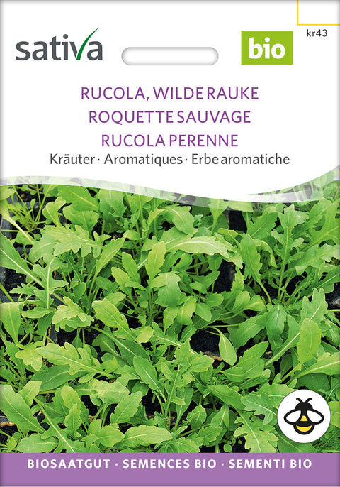 Ruccola - ROCKET, PERENNIAL - økofrø - grøntsagsfrø - økologiske frø