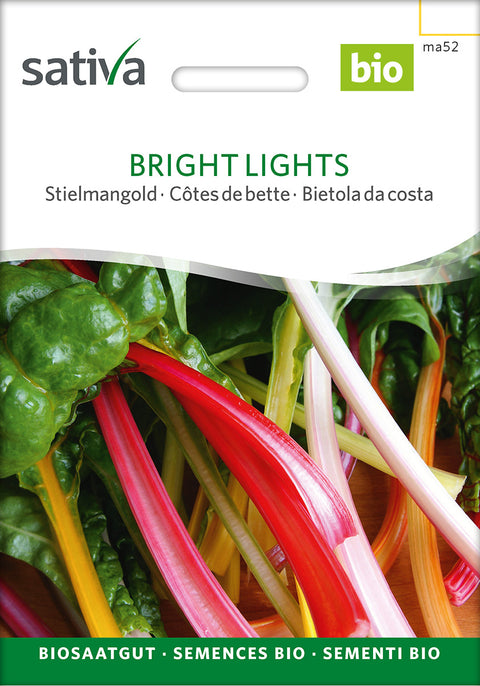 Mangold - BRIGHT LIGHTS (Beta vulgaris var. flavescens) - økofrø - økologiske frø - grøntsagsfrø