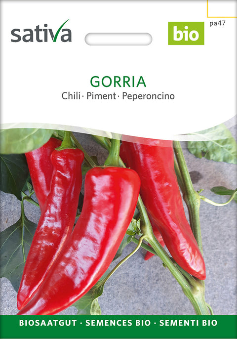 Chili 'Gorria' (Capsicum annuum) - Økologiske Frø