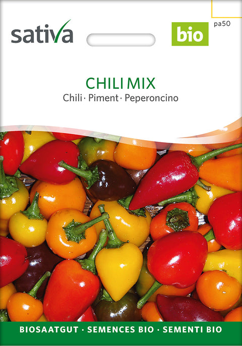 Chili - Mix (Capsicum frutescens) - chilifrø - økofrø - øko - grøntsagsfrø