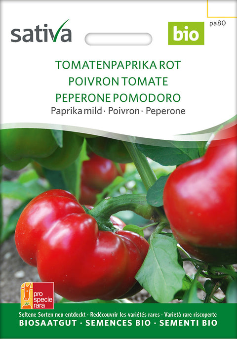 Peberfrugt - BELLPEPPER RED (Capsicum annuum) - grøntsagsfrø - peberfrugtfrø - økofrø