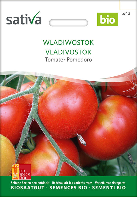 Tomatfrø - WLADIWOSTOK - øko - Tomat - WLADIWOSTOK (Solanum lycopersicum) - tomatfrø - grøntsagsfrø - økofrø - øko - frø