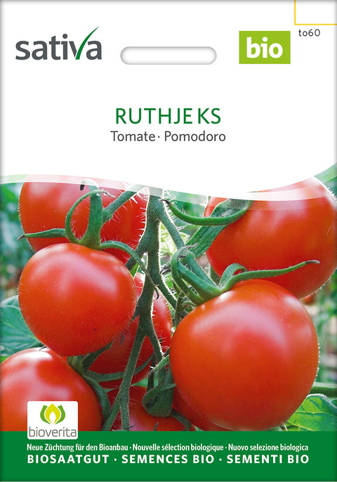 Tomatfrø - Ruthje KS - Øko Tomat - RUTHJE KS (Solanum lycopersicum) - økofrø - tomatfrø - grøntsagsfrø - frø