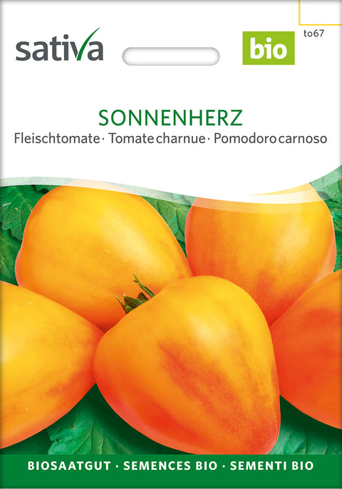 Tomatfrø - SONNENHERZ - øko Tomat - SONNENHERZ (Solanum lycopersicum) - tomatfrø - økofrø - frø - grøntsagsfrø - bøftomat