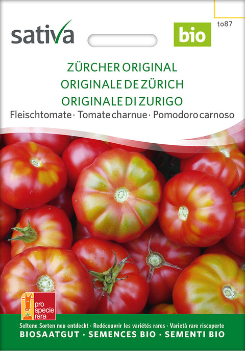 Tomatfrø - ZURICH ORIGINAL - øko Tomat - ZURICH ORIGINAL (Solanum lycopersicum) - økofrø - tomatfrø - grøntsagsfrø - frø