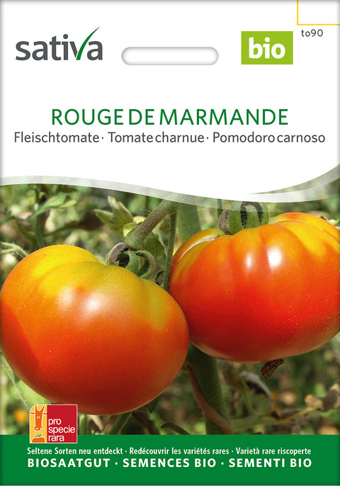 Tomatfrø - ROUGE DE MARMANDE - Tomat - ROUGE DE MARMANDE (Solanum lycopersicum) - økofrø - tomatfrø - grøntsagsfrø - frø - øko