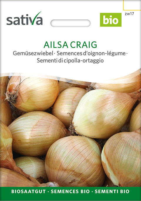 Løg - AILSA CRAIG (Allium cepa) - løgfrø - økologiske frø - økofrø - grøntsagsfrø