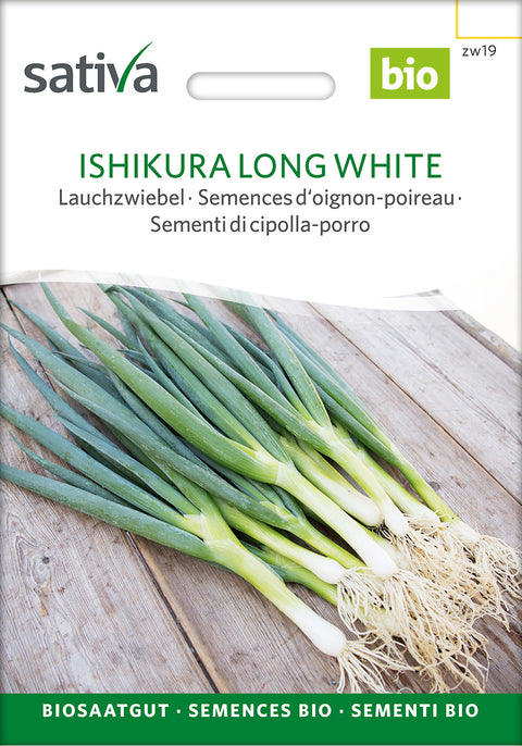 Løg Ishikura Long White (Allium fistulosum) - Økologiske Frø